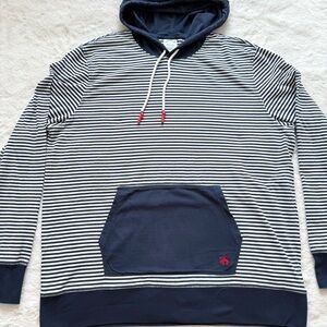 Brooks Brothers men striped cotton hoodie size XL